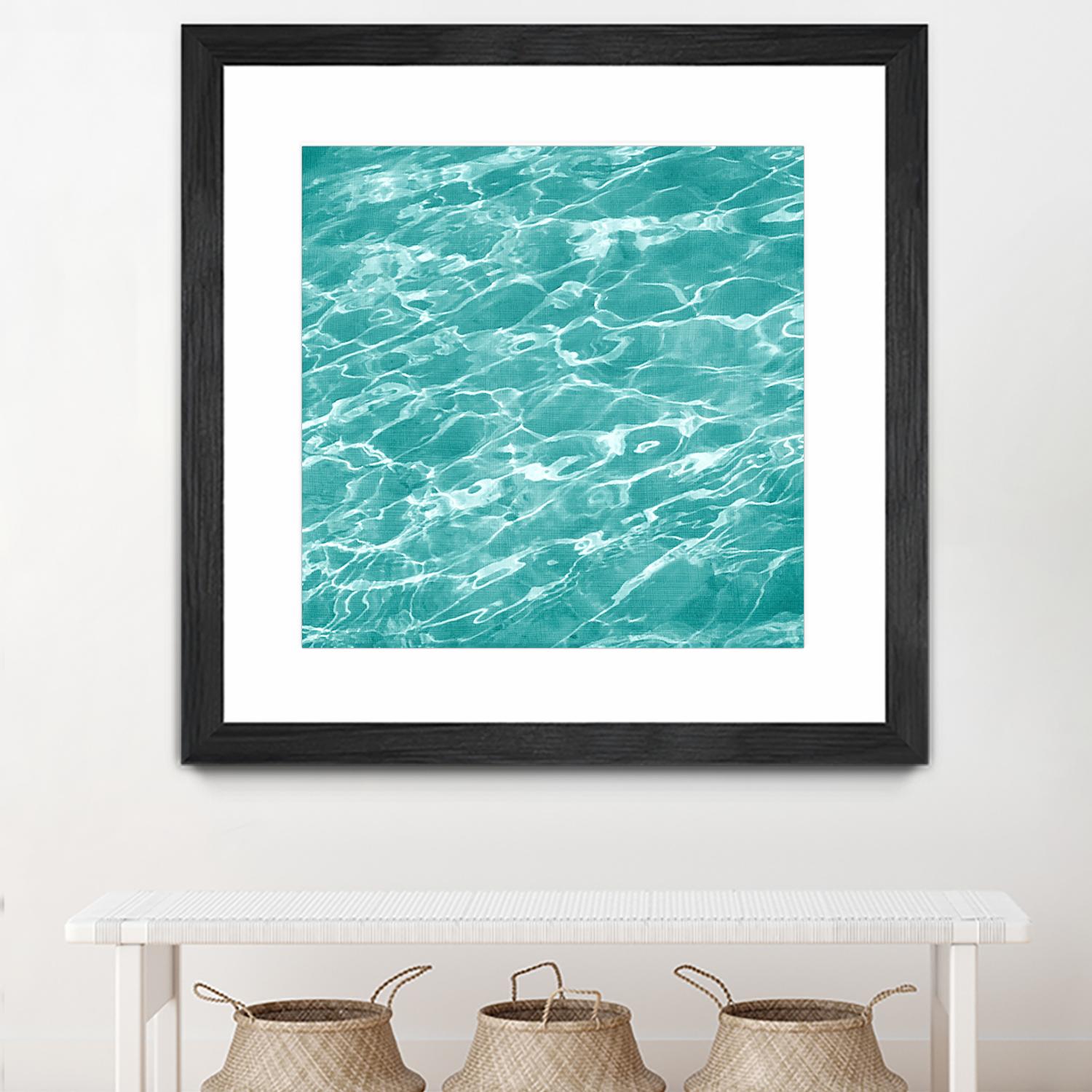 Ripple II by Chariklia Zarris on GIANT ART - aqua coastal & tropical water