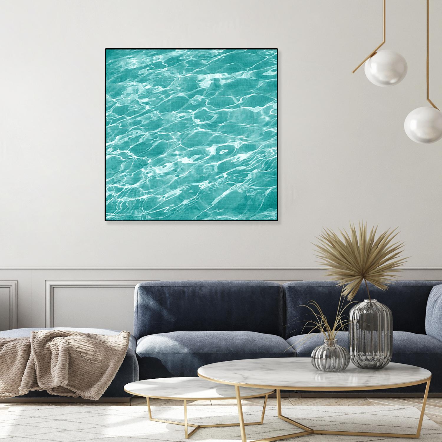 Ripple II by Chariklia Zarris on GIANT ART - aqua coastal & tropical water