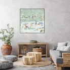 Summer Confetti II by Emma Scarvey on GIANT ART - green coastal & tropical abstract