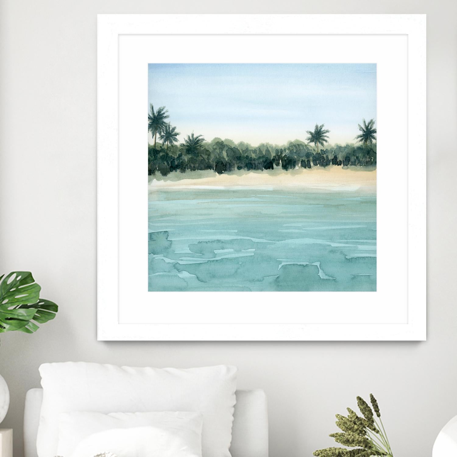 Paradis I by Grace Popp on GIANT ART - green landscapes & seascapes summer