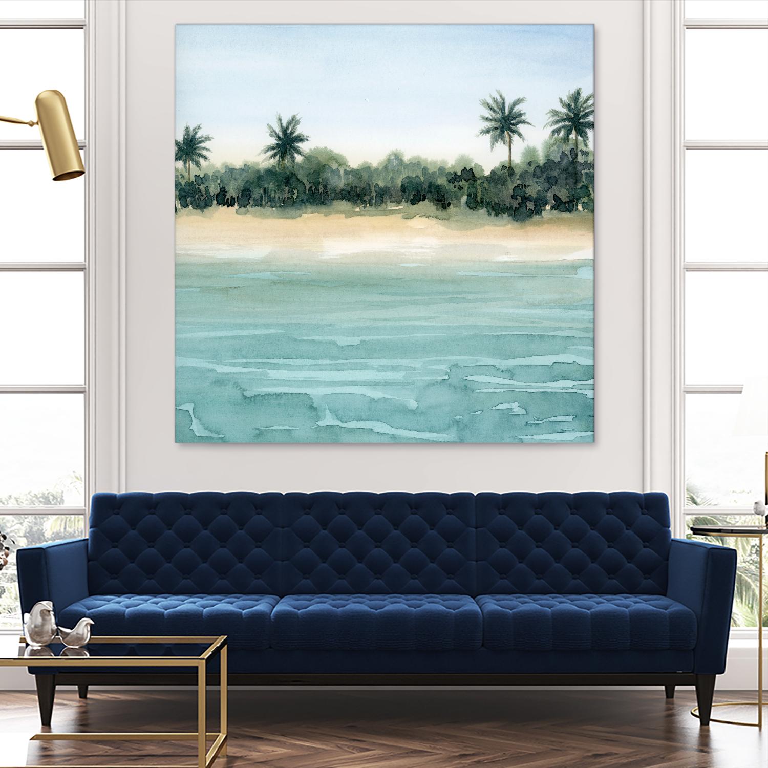 Paradis II by Grace Popp on GIANT ART - beige landscapes & seascapes beach