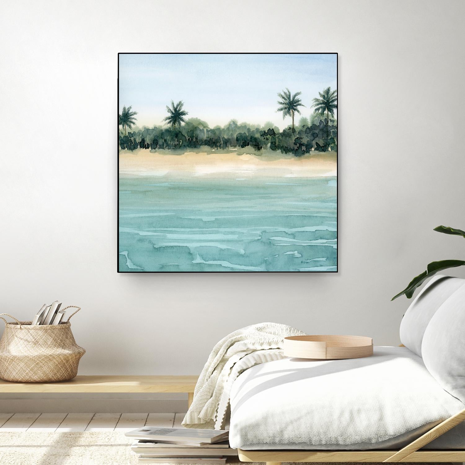 Paradis II by Grace Popp on GIANT ART - beige landscapes & seascapes beach