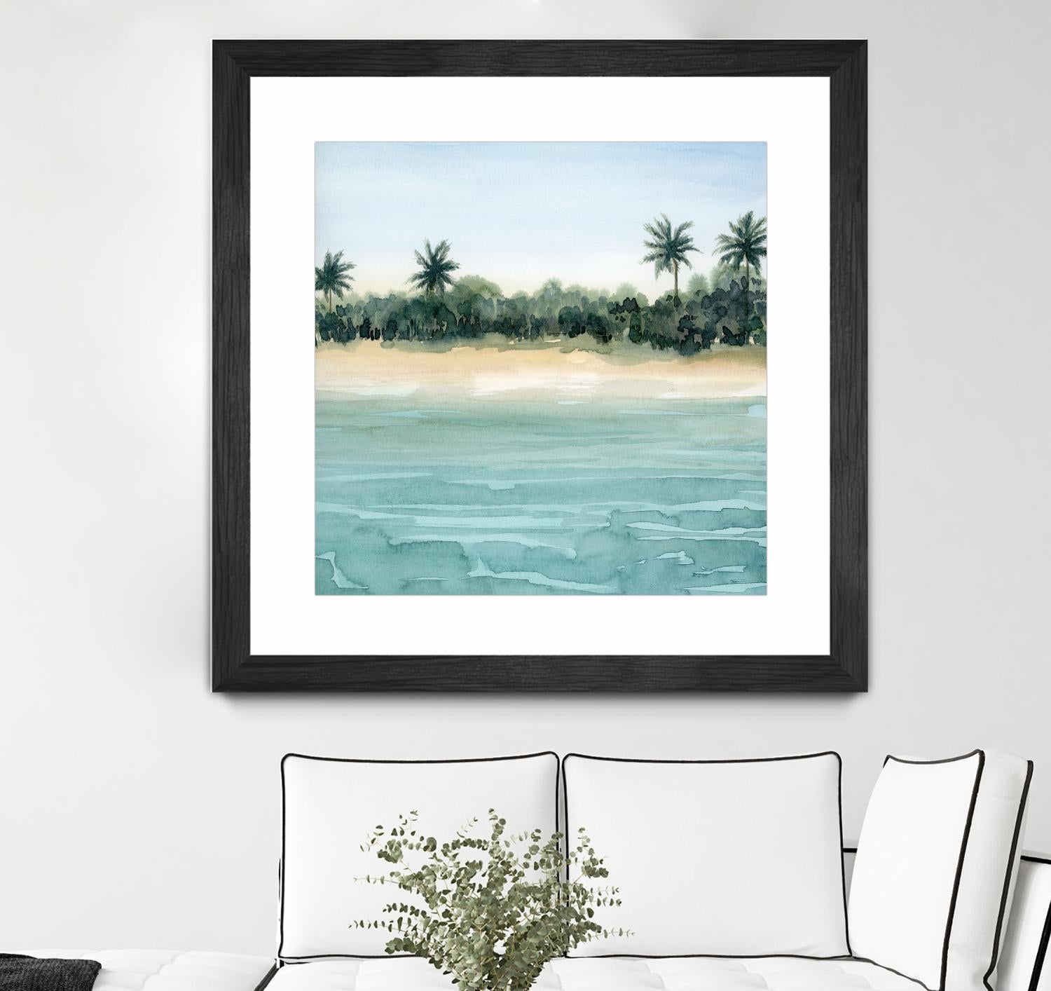 Paradis II by Grace Popp on GIANT ART - beige landscapes & seascapes beach