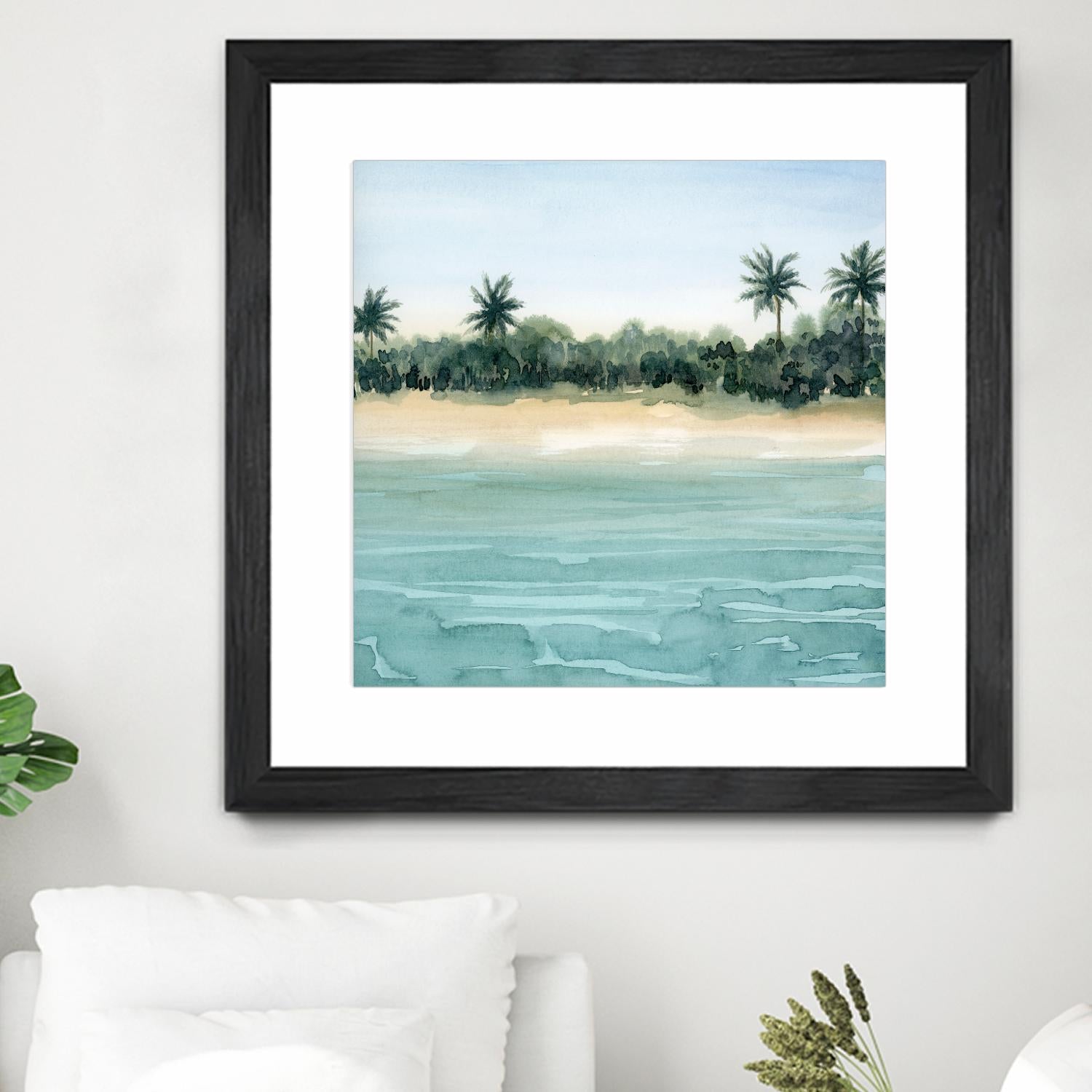 Paradis II by Grace Popp on GIANT ART - beige landscapes & seascapes beach