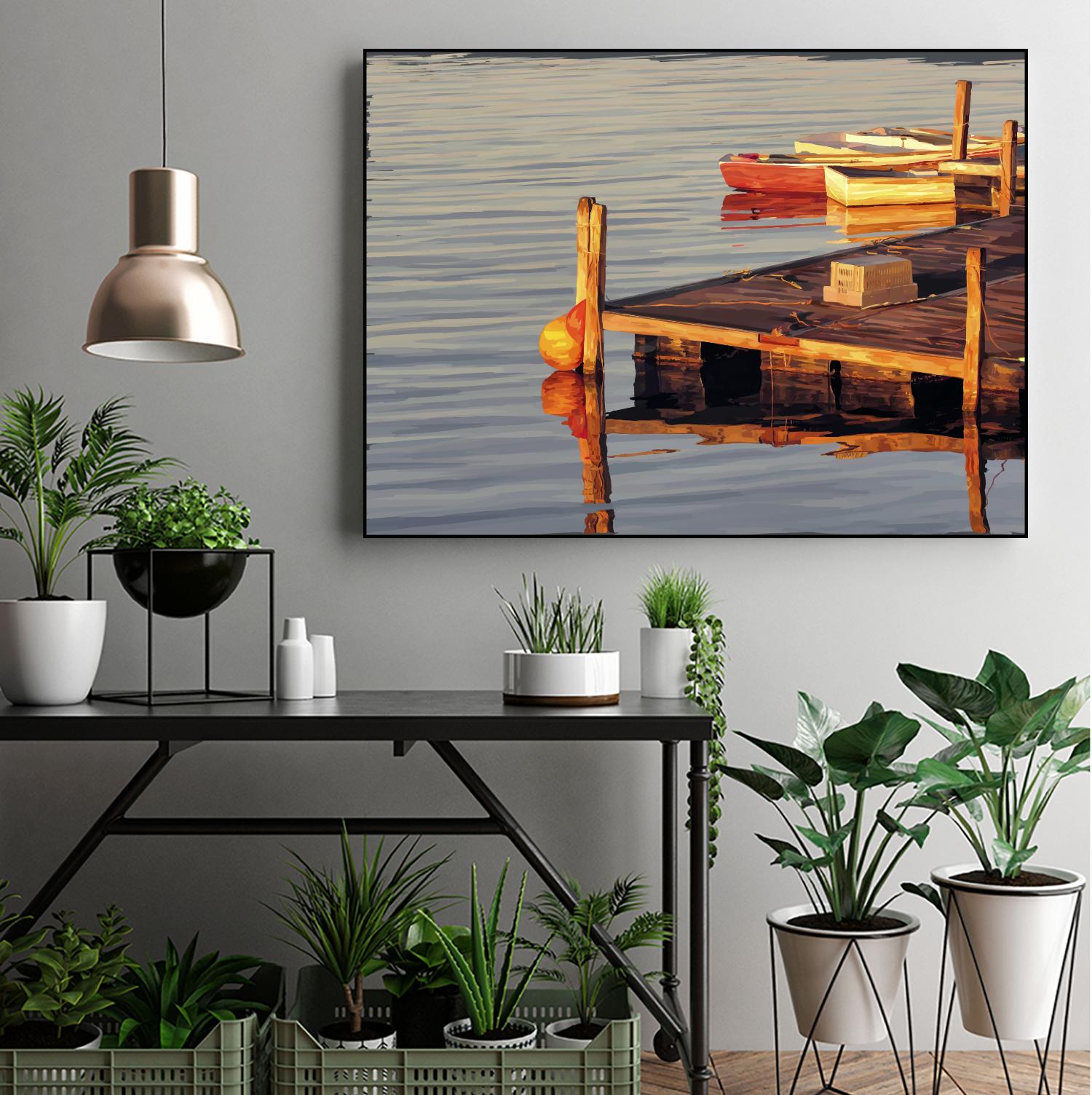 In the Golden Light II by Emily Kalina on GIANT ART - beige coastal & tropical relaxing