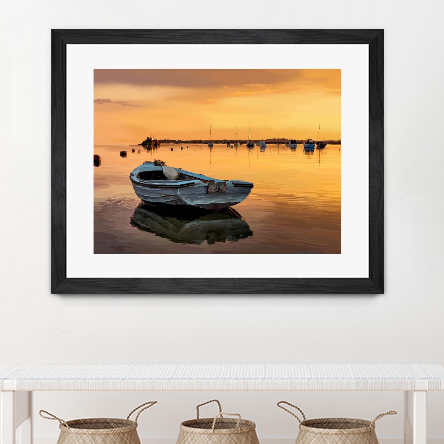 In the Golden Light III by Emily Kalina on GIANT ART - orange coastal & tropical horizon