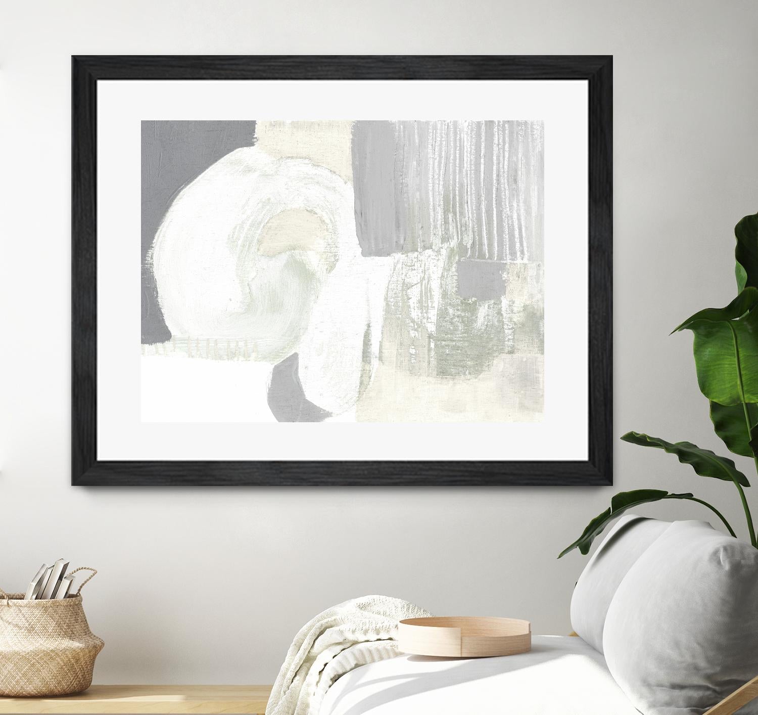 Neutral Curves I by Jennifer Goldberger on GIANT ART - grey  abstract abstract