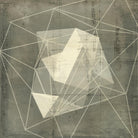 Geomolecule Blueprint I by Jennifer Goldberger on GIANT ART - grey  abstract abstract