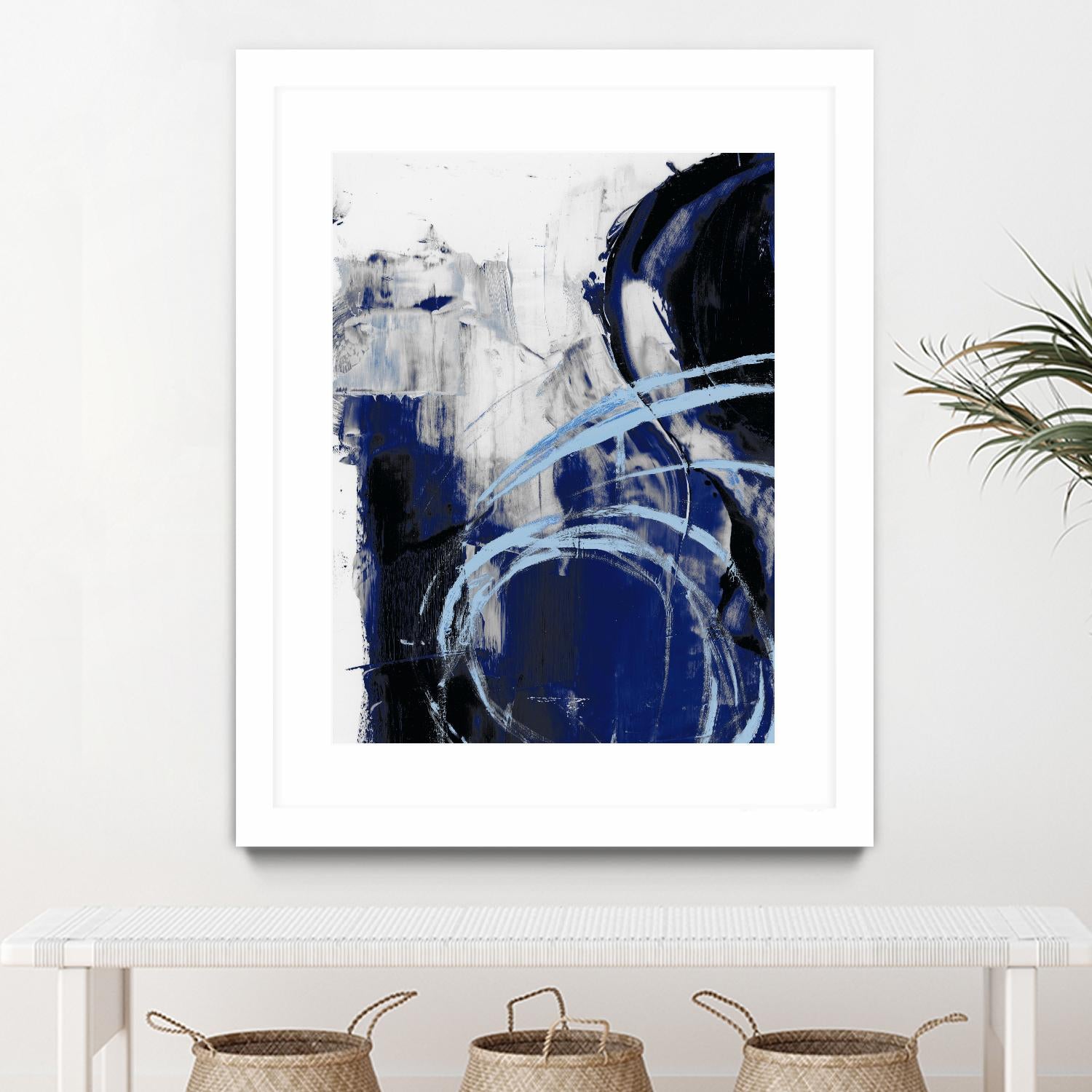 Indigo Interlude I by Ethan Harper on GIANT ART - blue  abstract abstract
