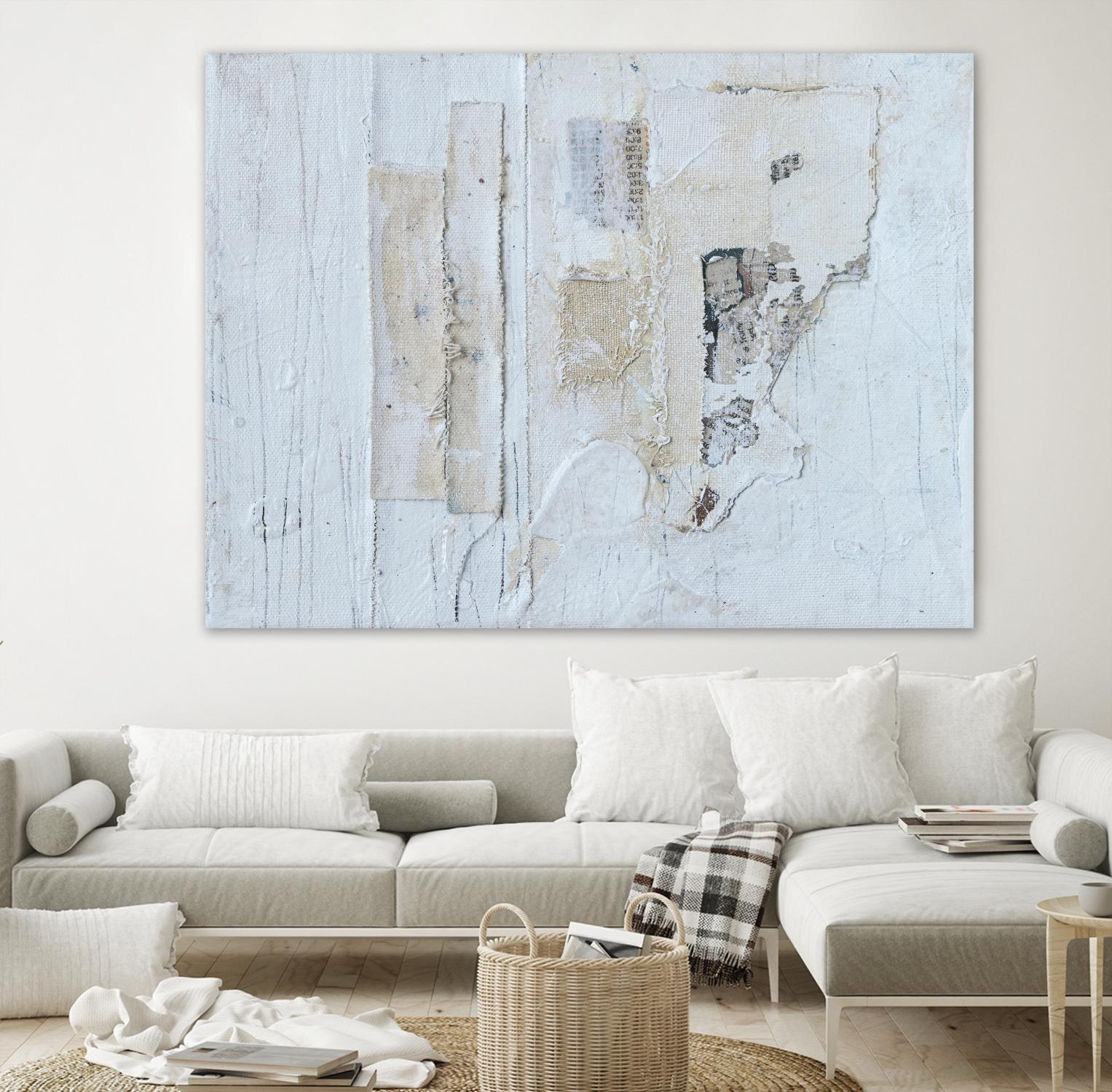 Broken to Beautiful 3 by Erin Ashley on GIANT ART - beige abstract abstract