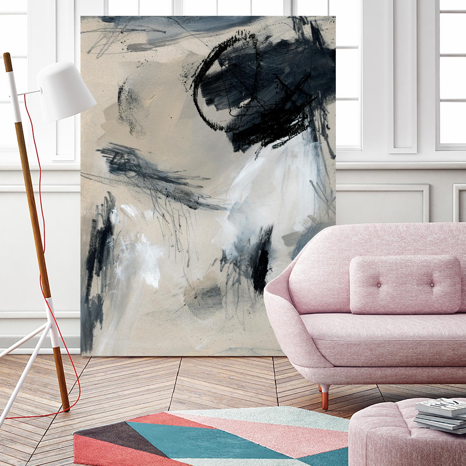 Scribble Abstract I by Jennifer Parker on GIANT ART - grey  abstract abstract