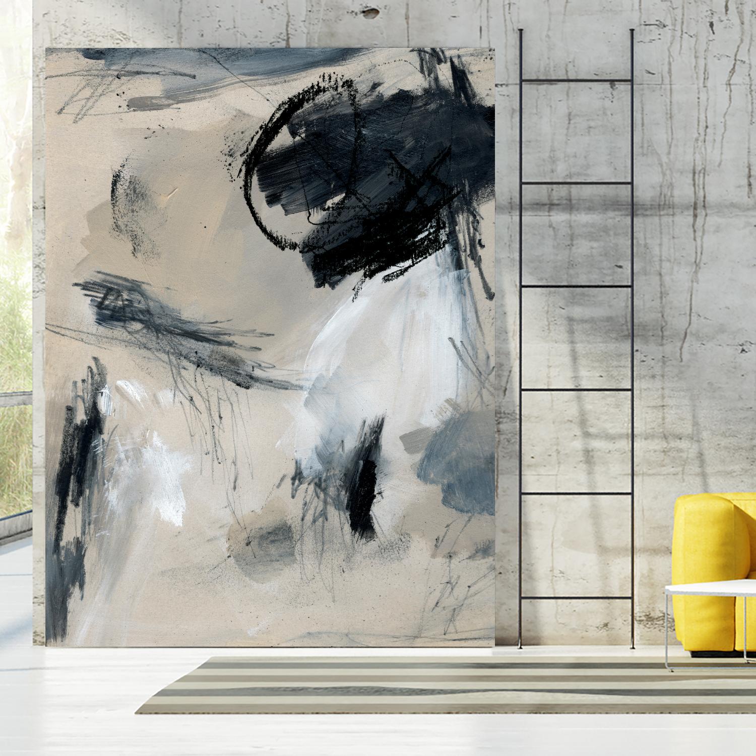 Scribble Abstract I by Jennifer Parker on GIANT ART - grey  abstract abstract
