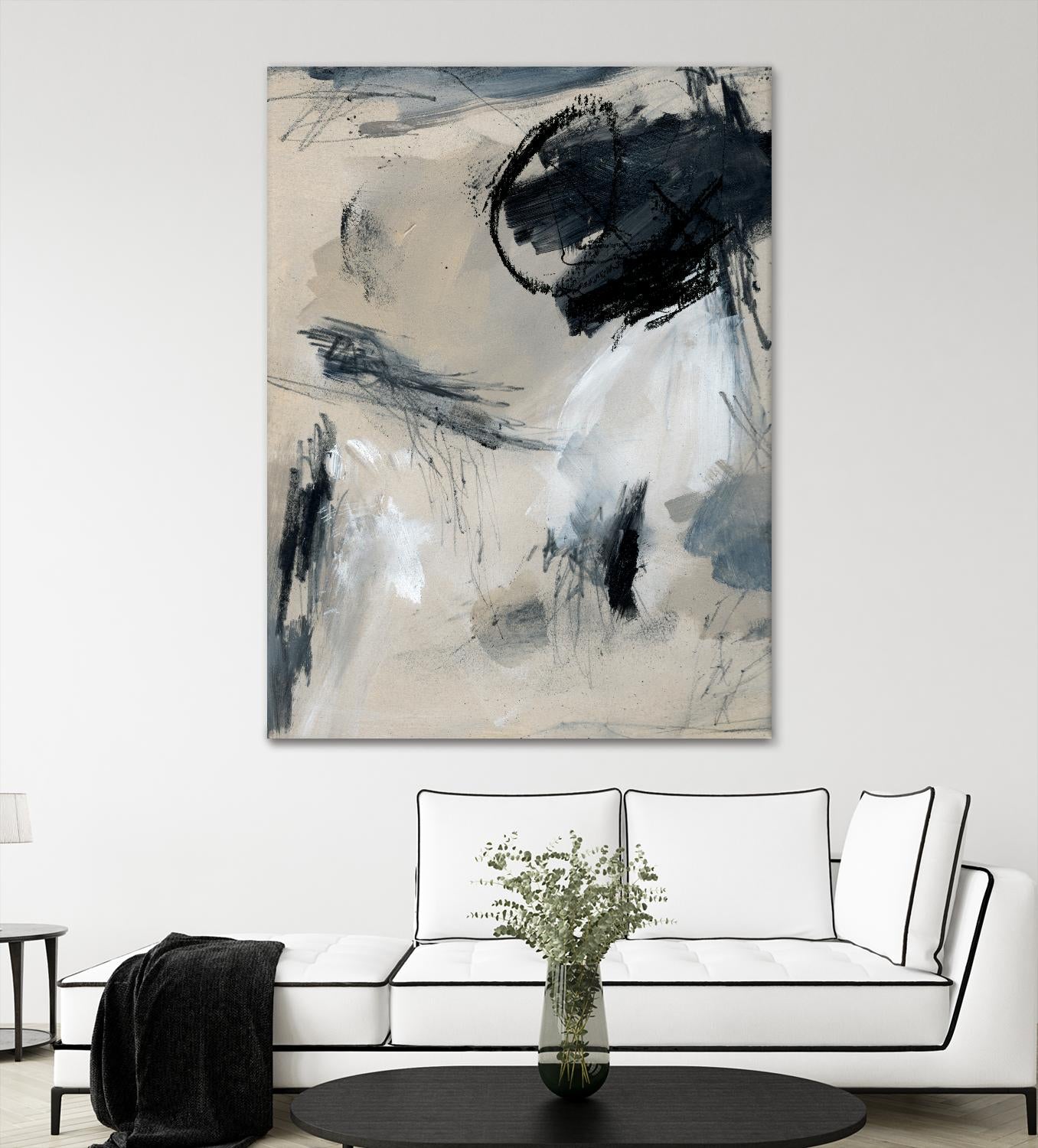 Scribble Abstract I by Jennifer Parker on GIANT ART - grey  abstract abstract