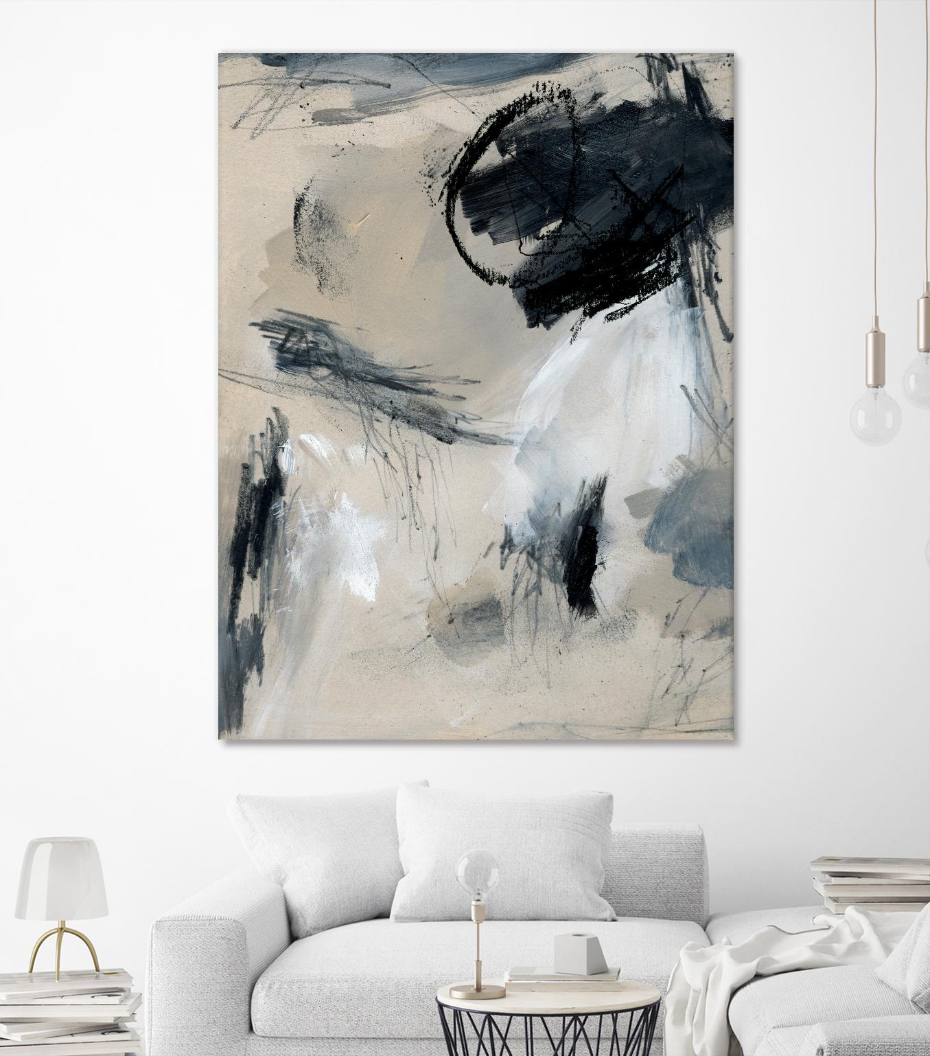 Scribble Abstract I by Jennifer Parker on GIANT ART - grey  abstract abstract