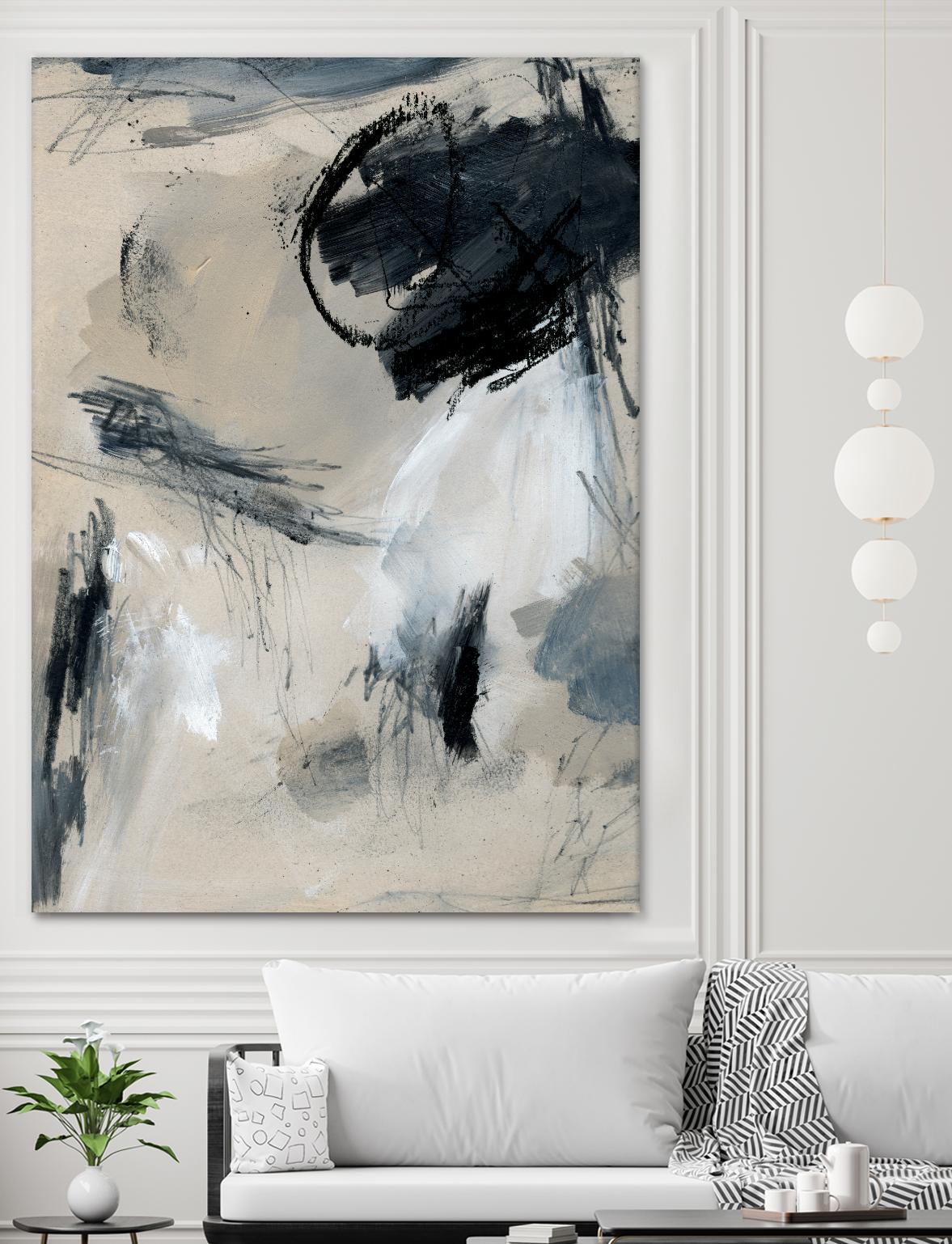 Scribble Abstract I by Jennifer Parker on GIANT ART - grey  abstract abstract