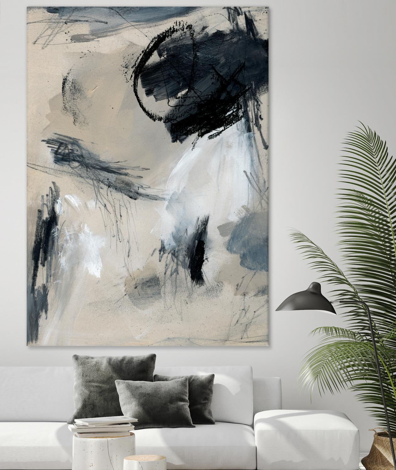 Scribble Abstract I by Jennifer Parker on GIANT ART - grey  abstract abstract