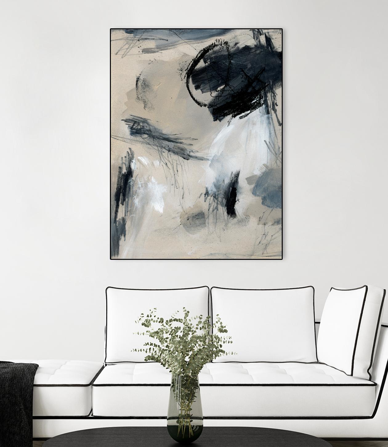 Scribble Abstract I by Jennifer Parker on GIANT ART - grey  abstract abstract