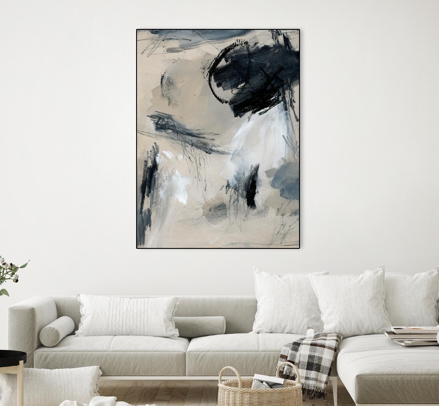 Scribble Abstract I by Jennifer Parker on GIANT ART - grey  abstract abstract