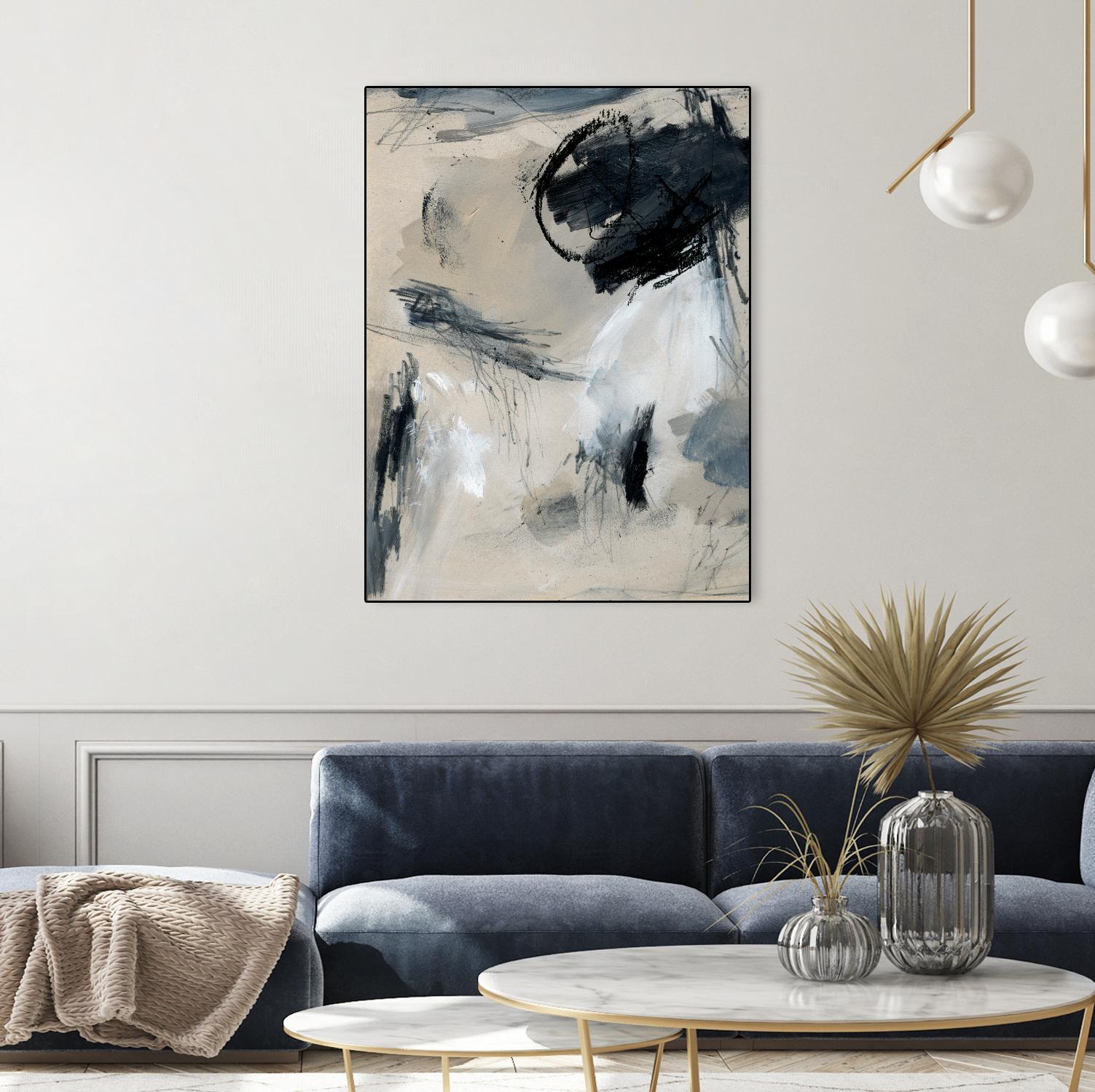 Scribble Abstract I by Jennifer Parker on GIANT ART - grey  abstract abstract