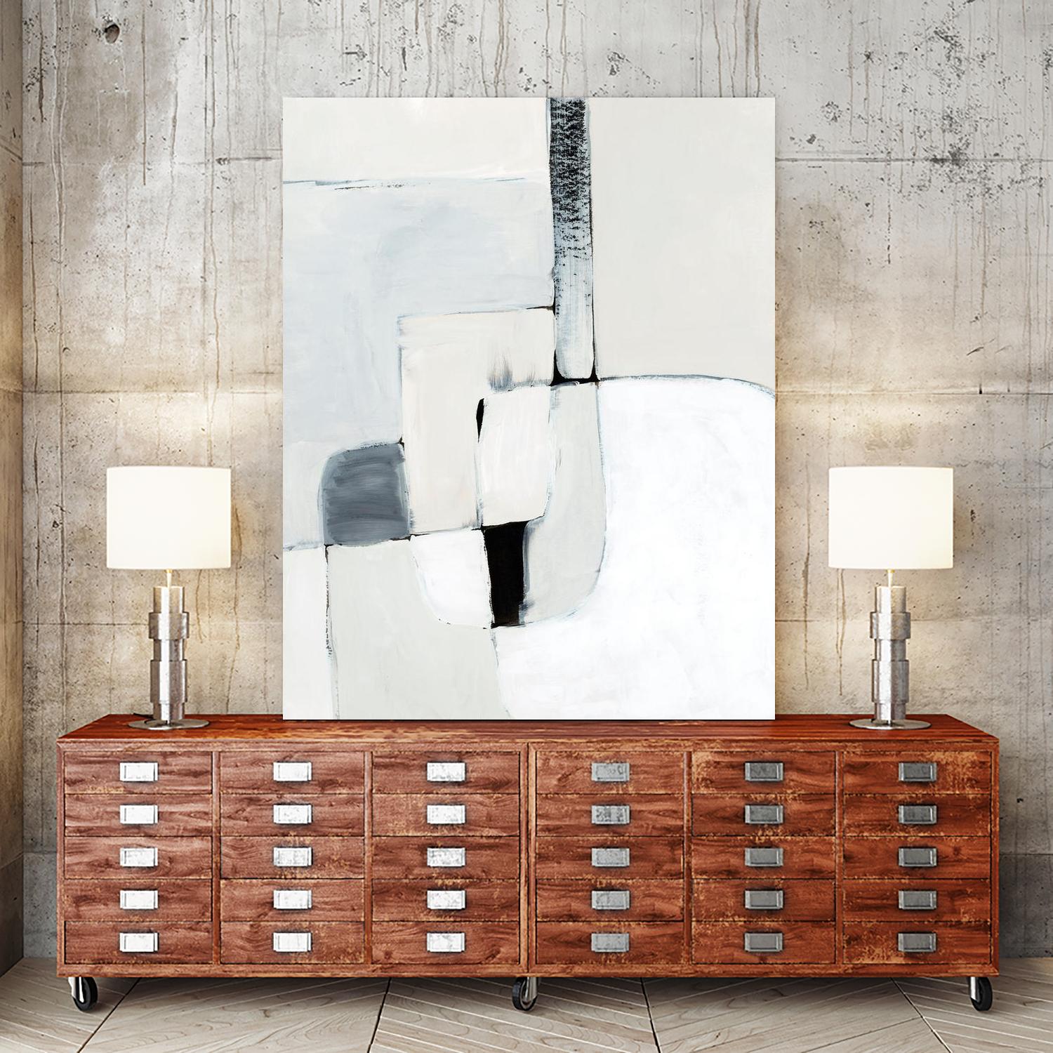 Soft Spoken I by Victoria Barnes on GIANT ART - beige abstract abstract