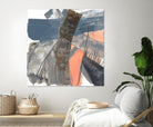 Neutrals & Coral II by Jennifer Goldberger on GIANT ART - grey  abstract abstract