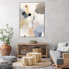 Neutral Scrawl II by Victoria Barnes on GIANT ART - grey  abstract abstract