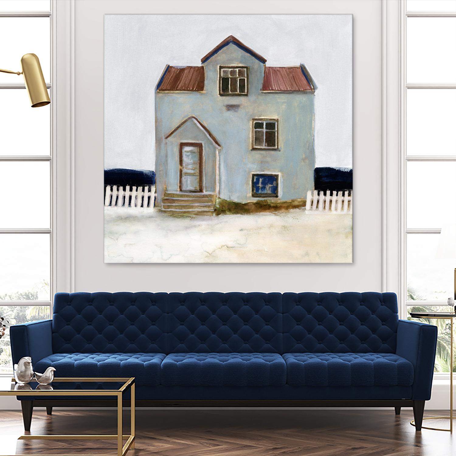 Beach Hut III by Stellar Design Studio on GIANT ART - beige coastal & tropical accommodations