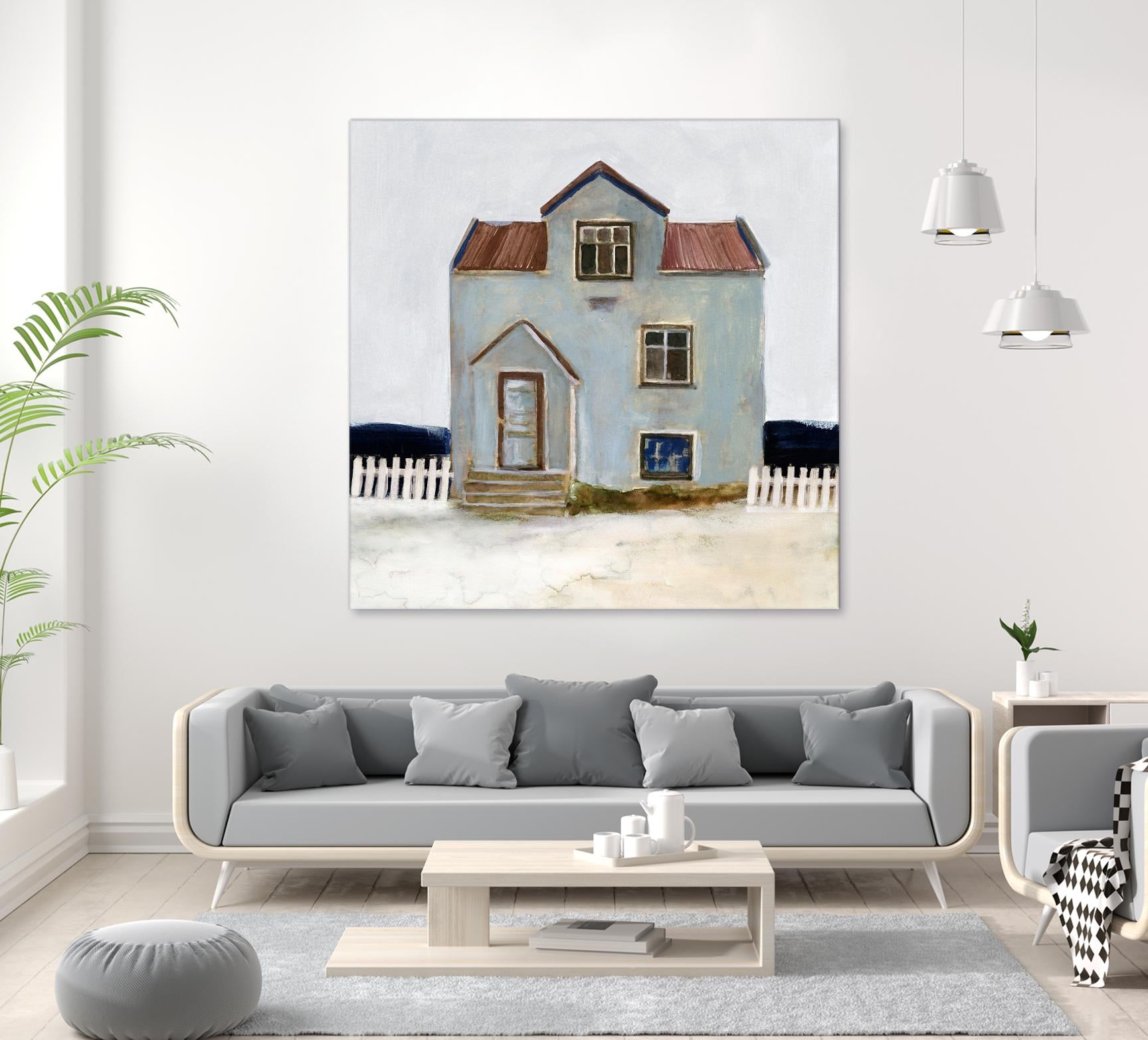 Beach Hut III by Stellar Design Studio on GIANT ART - beige coastal & tropical accommodations