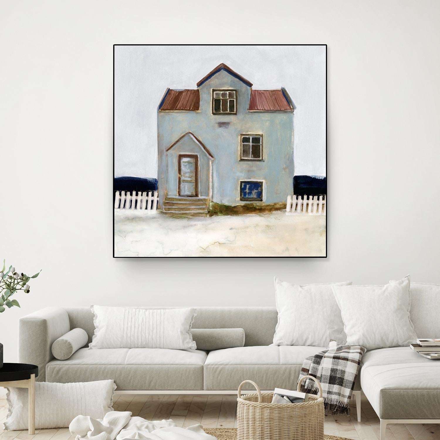 Beach Hut III by Stellar Design Studio on GIANT ART - beige coastal & tropical accommodations