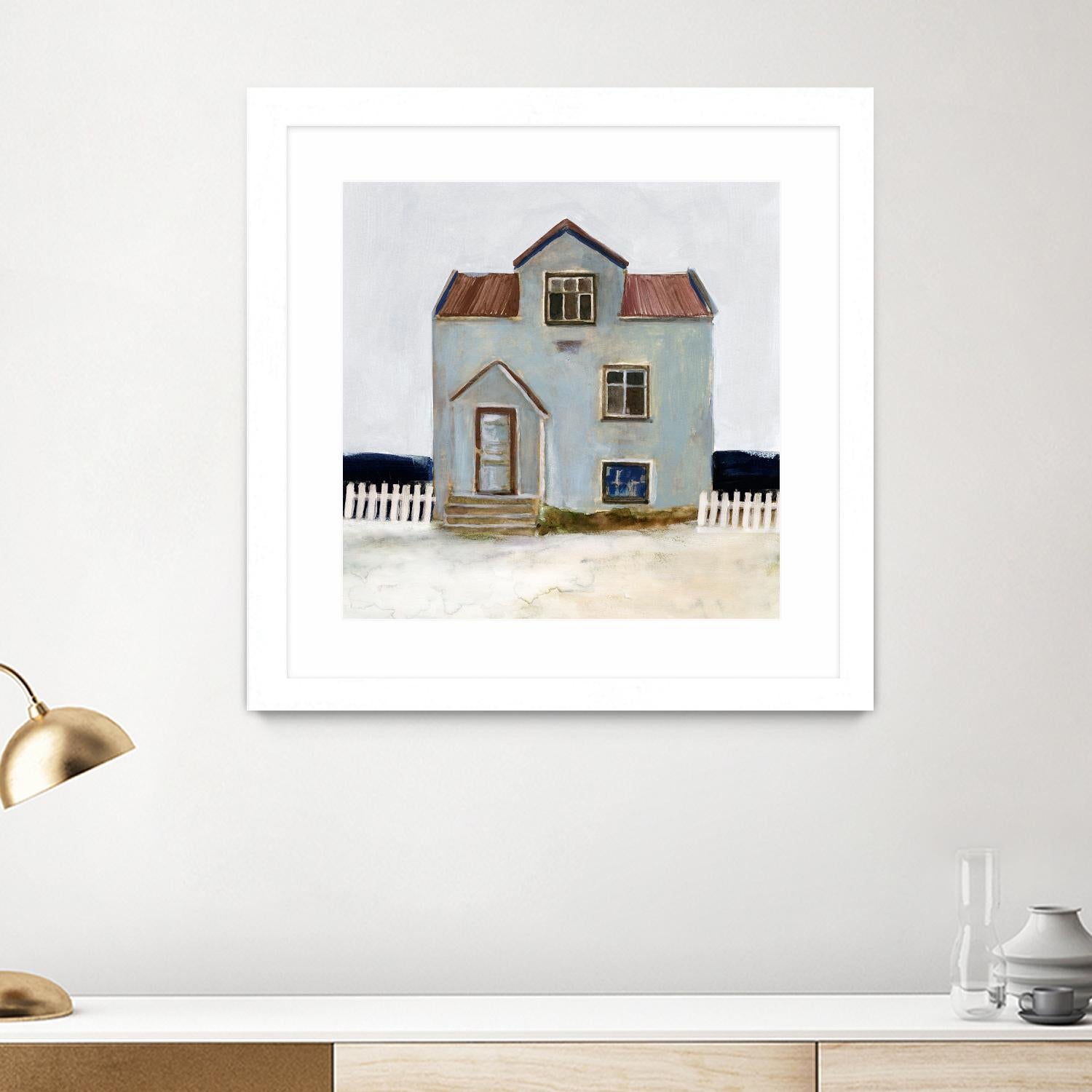 Beach Hut III by Stellar Design Studio on GIANT ART - beige coastal & tropical accommodations