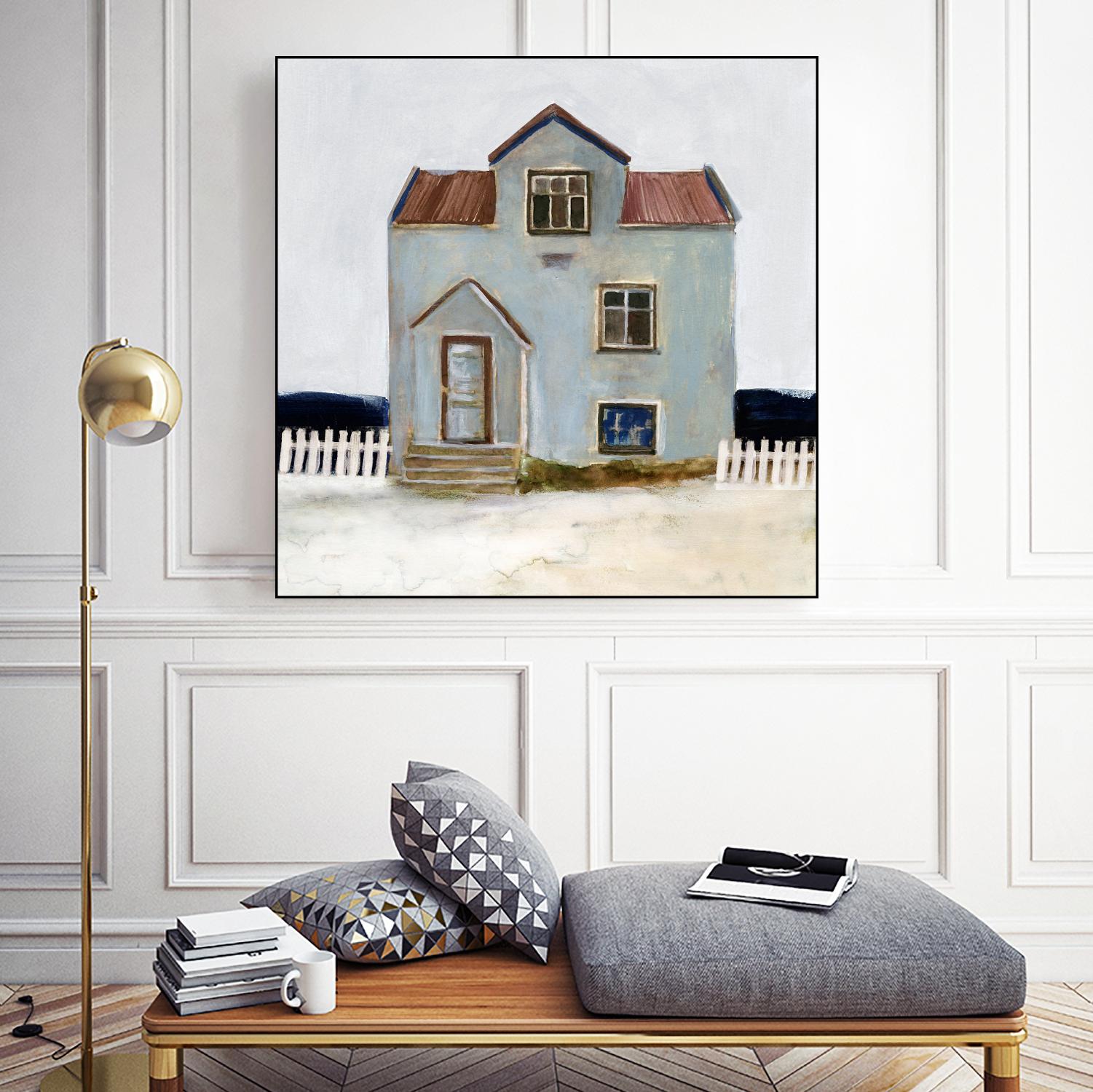 Beach Hut III by Stellar Design Studio on GIANT ART - beige coastal & tropical accommodations