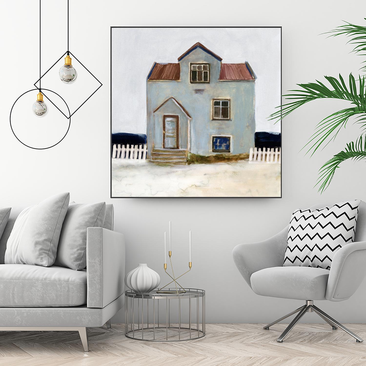 Beach Hut III by Stellar Design Studio on GIANT ART - beige coastal & tropical accommodations