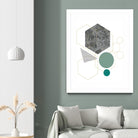 Marbled Deco II by Sabrina Balbuena on GIANT ART - grey  abstract abstract