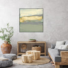 Sage & Gold Swipe I by Jennifer Goldberger on GIANT ART - gold abstract abstract