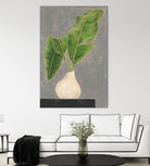 Frond in Vase III by Jennifer Goldberger on GIANT ART - beige botanicals abstract