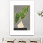 Frond in Vase III by Jennifer Goldberger on GIANT ART - beige botanicals abstract