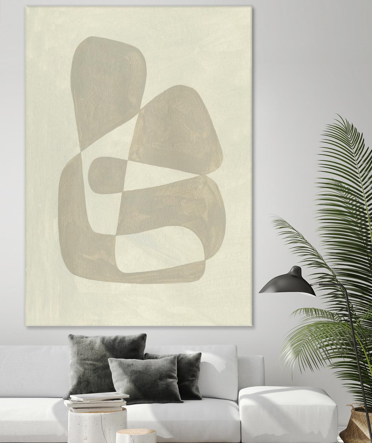 Soft Shape II by Emma Caroline on GIANT ART - beige abstract abstract