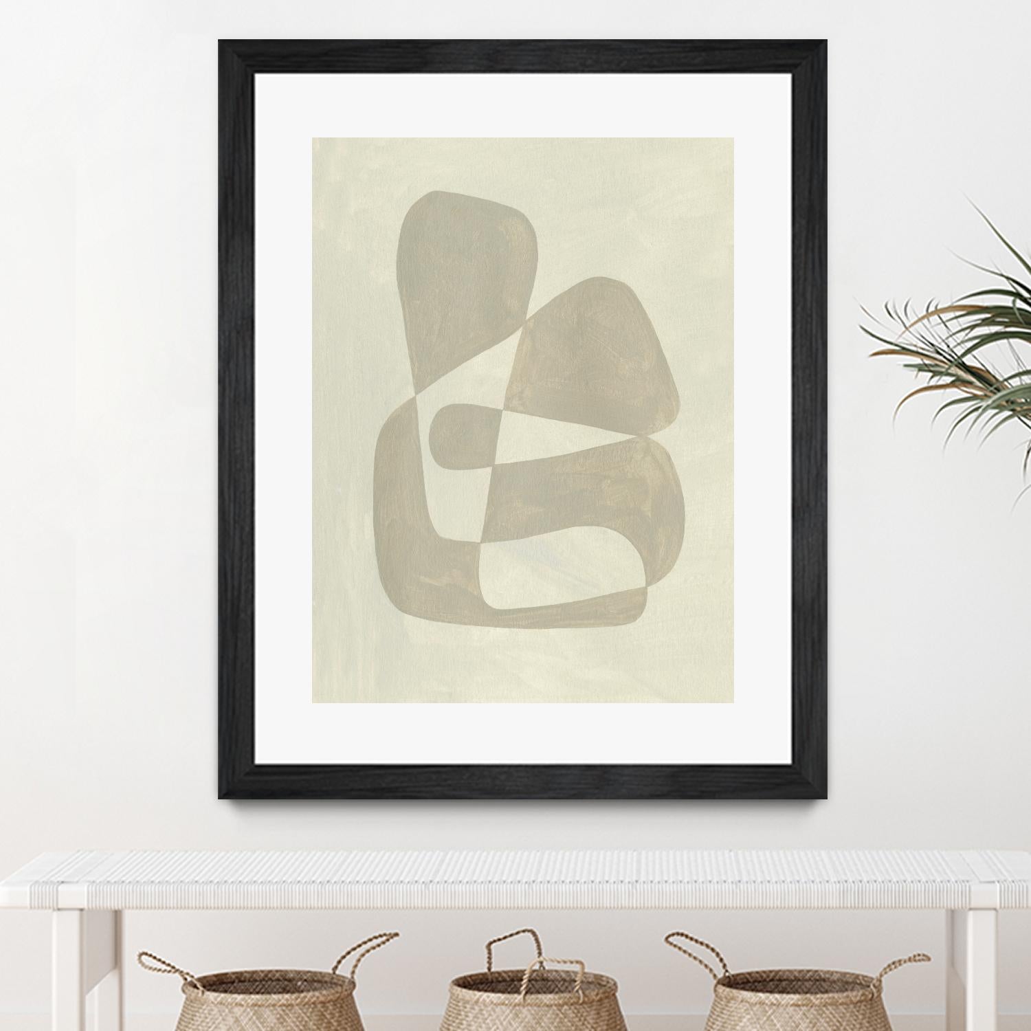 Soft Shape II by Emma Caroline on GIANT ART - beige abstract abstract
