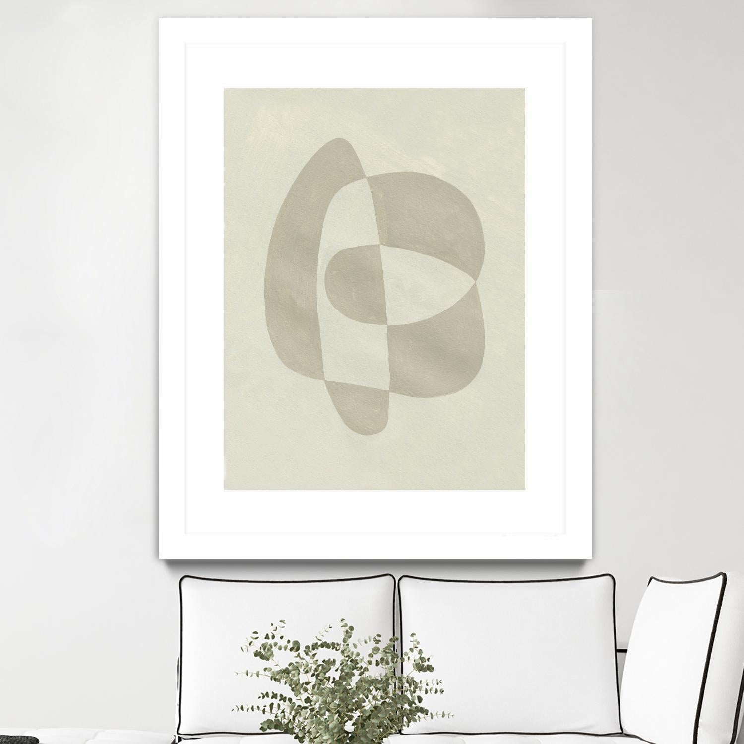 Soft Shape III by Emma Caroline on GIANT ART - beige  abstract abstract