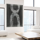 Grey Linear Path IV by Jennifer Goldberger on GIANT ART - white abstract