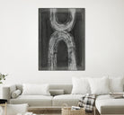 Grey Linear Path IV by Jennifer Goldberger on GIANT ART - white abstract