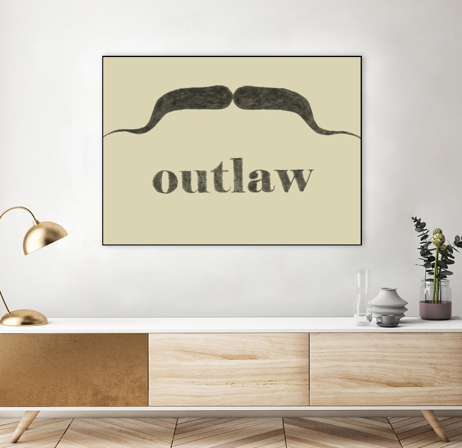 Outlaw by Jason Johnson on GIANT ART - black fashion