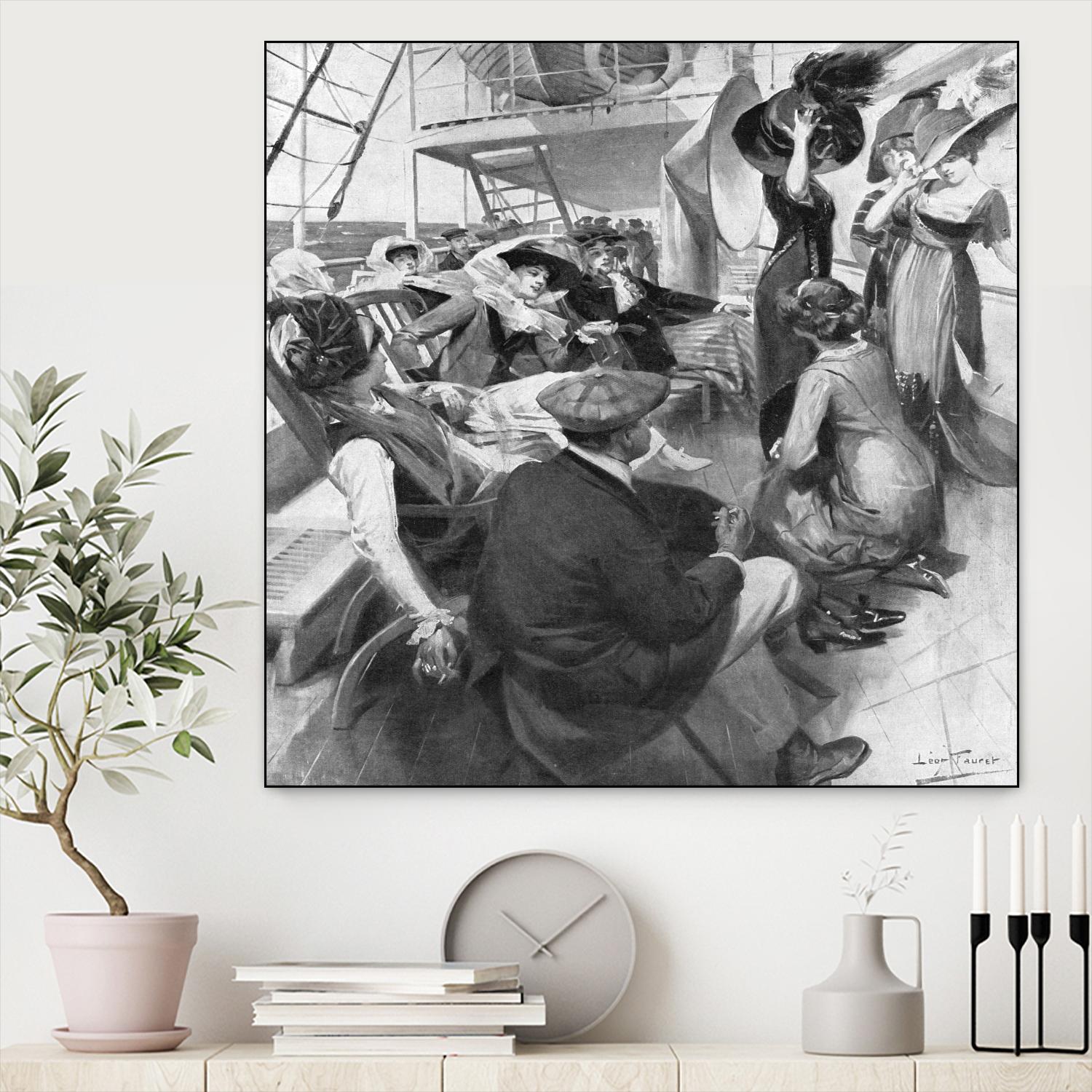 Fashion Aboard Ship by Vision Studio on GIANT ART - black fashion