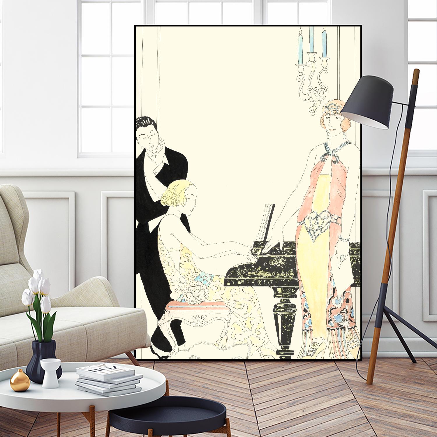 Arte Deco Fashion I by Unknown on GIANT ART - fashion