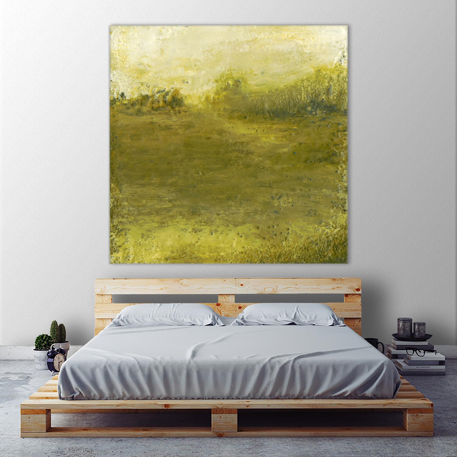 Summer Day I by Sharon Gordon on GIANT ART - green sea scene