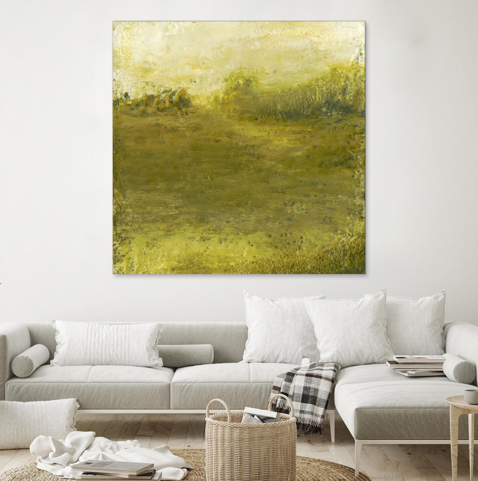 Summer Day I by Sharon Gordon on GIANT ART - green sea scene