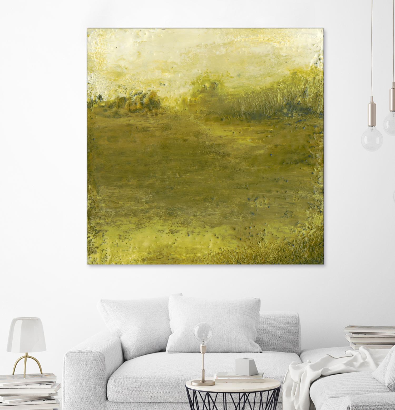 Summer Day I by Sharon Gordon on GIANT ART - green sea scene