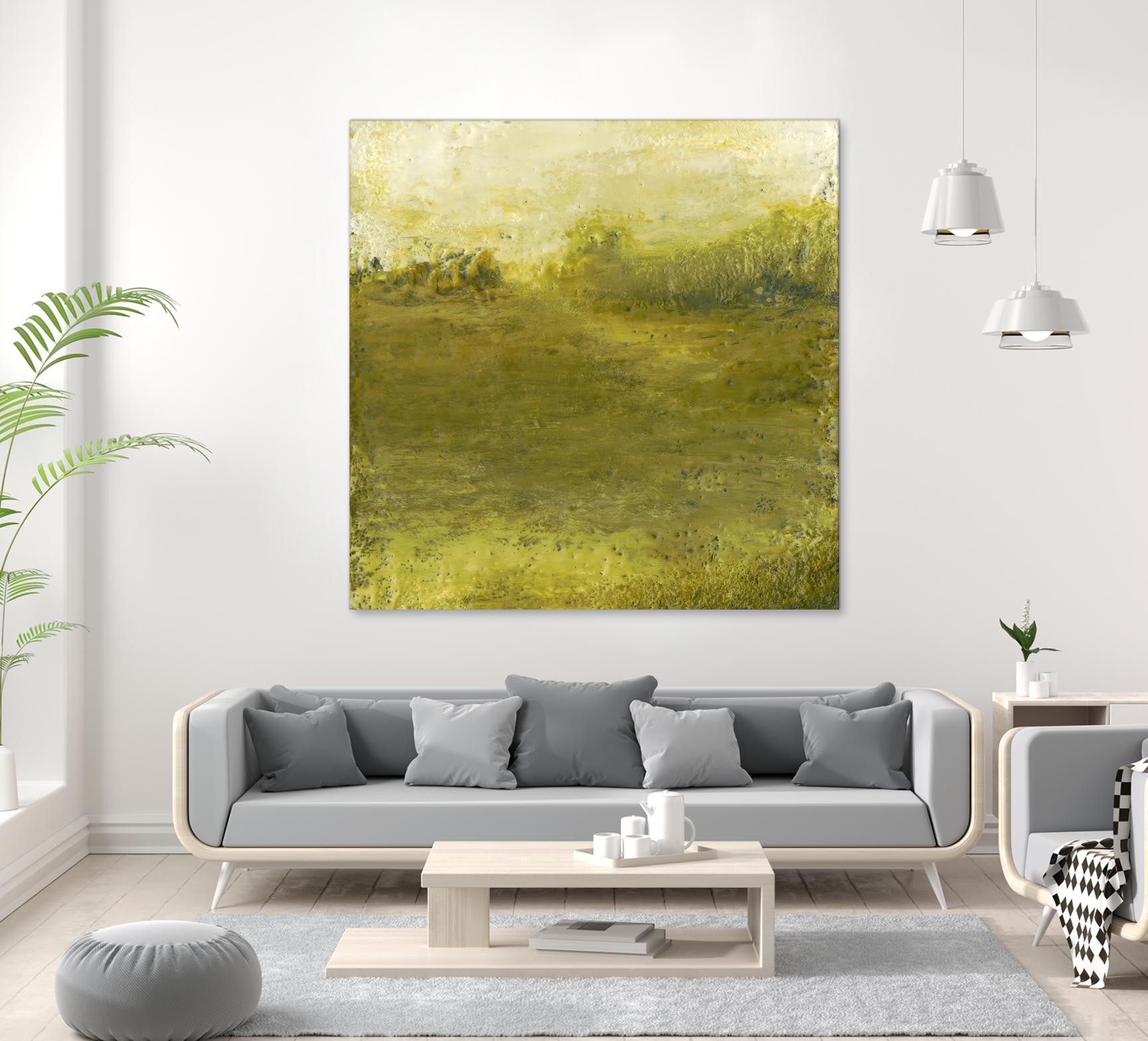 Summer Day I by Sharon Gordon on GIANT ART - green sea scene