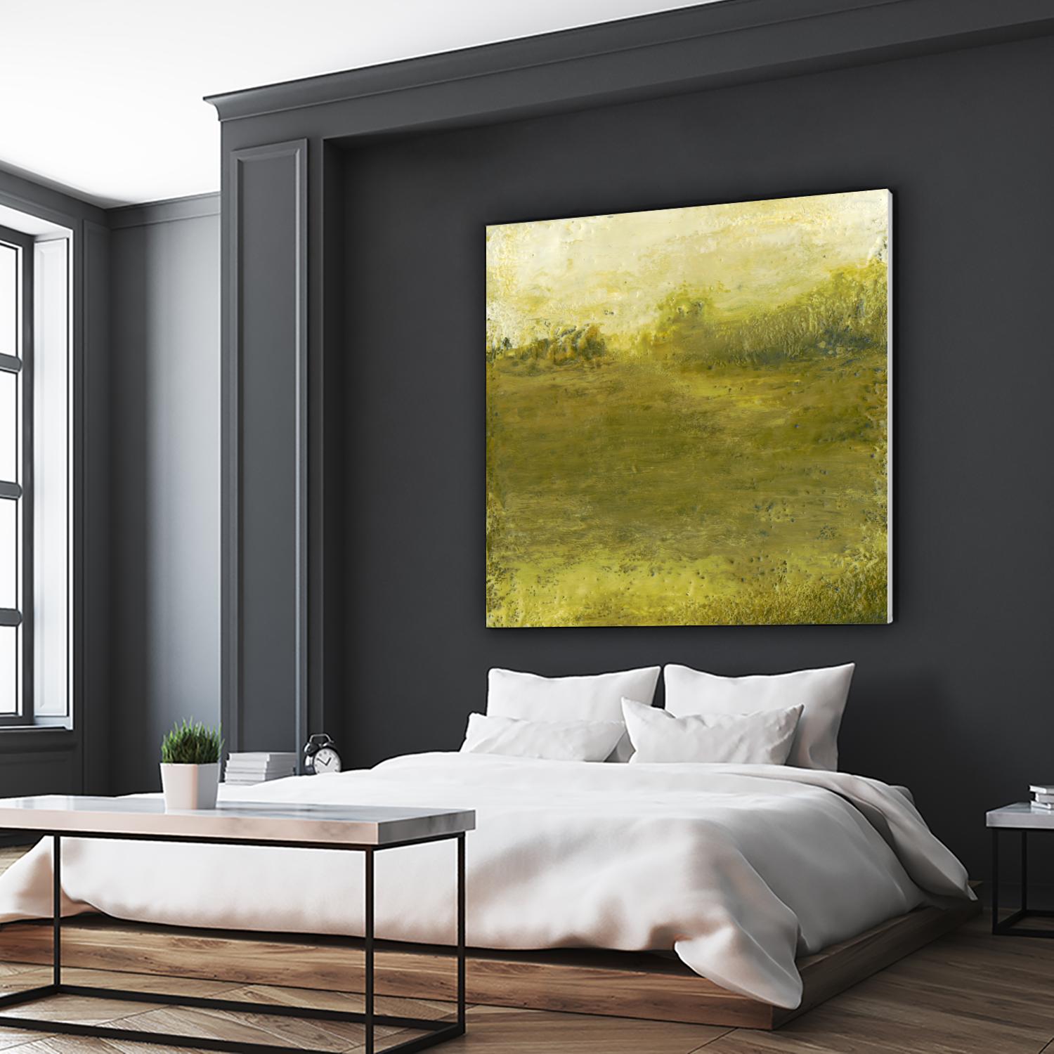 Summer Day I by Sharon Gordon on GIANT ART - green sea scene