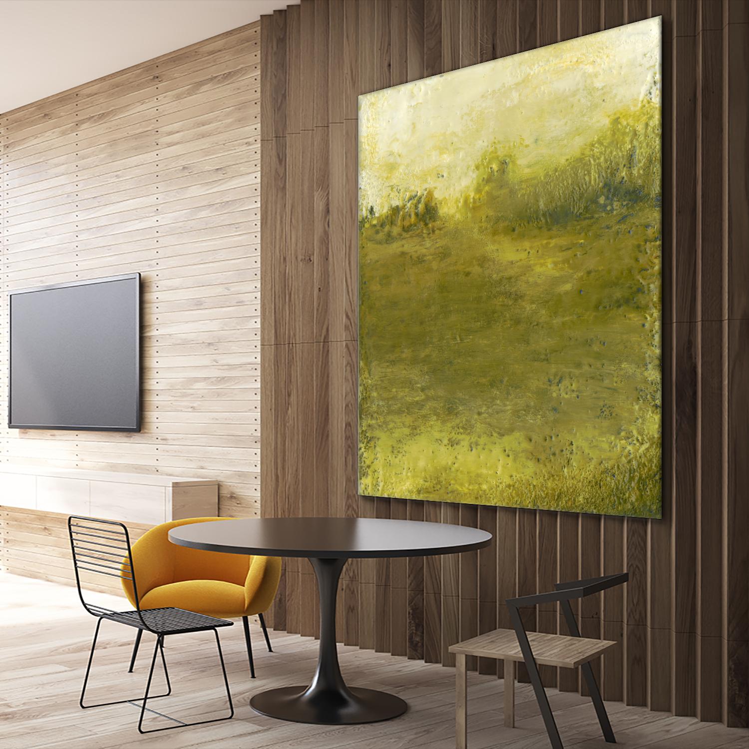 Summer Day I by Sharon Gordon on GIANT ART - green sea scene